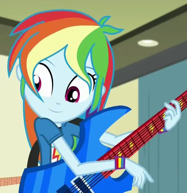 Rainbow dash equestria. Рейнбоу Дэш с гитарой. Кадры Рейнбоу Дэш Эквестрия. Рейнбоу Дэш девушка Скриншоты. Радуга Дэш девушка Эквестрии.
