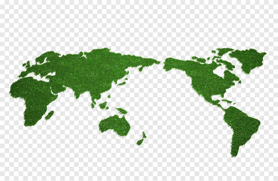 Зеленая карта земли.