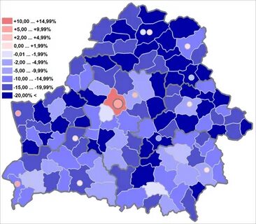 Плотность населения белоруссии
