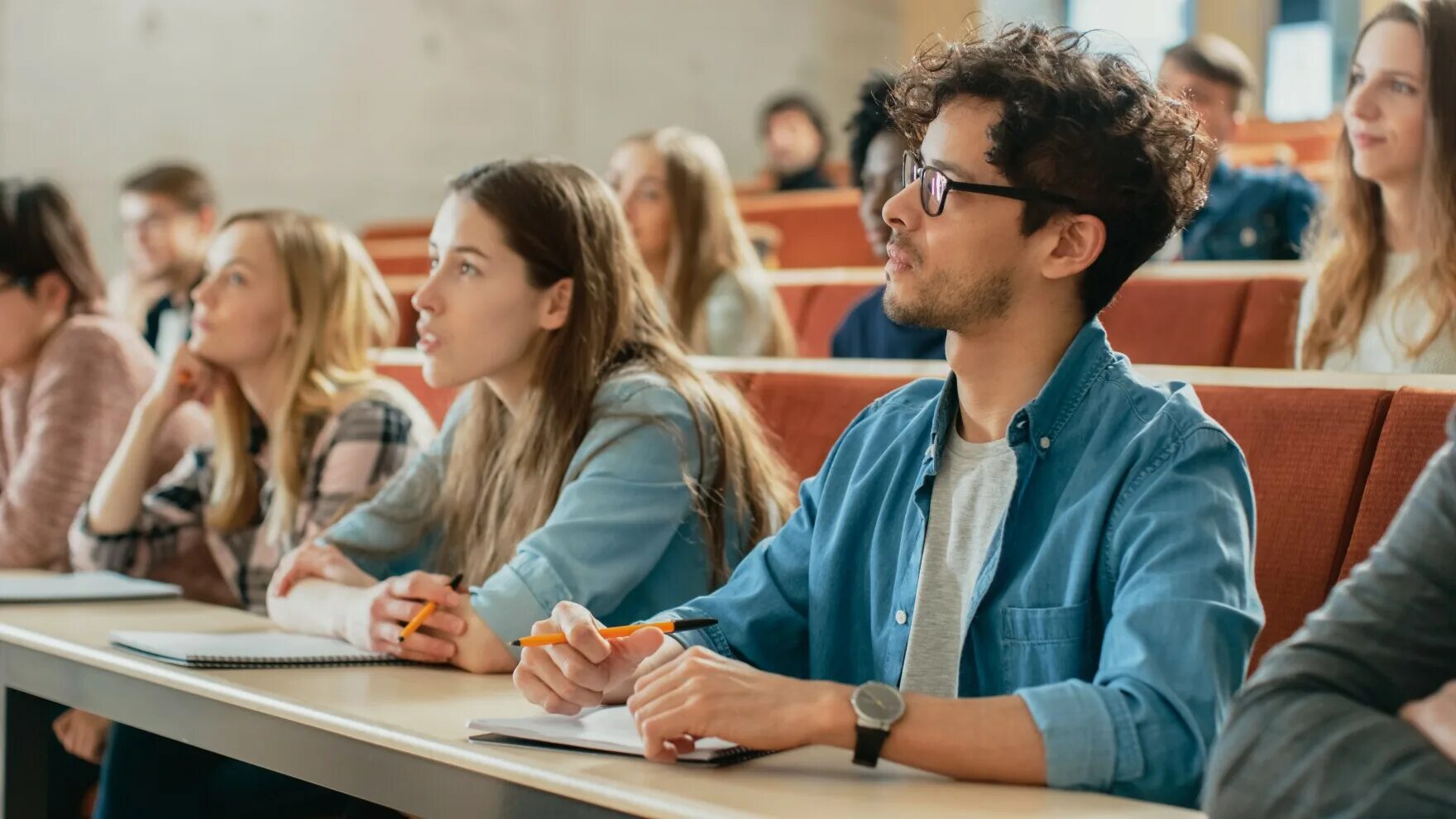 The students are the lecture