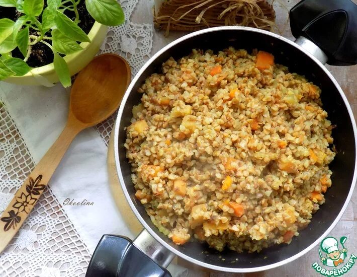 Постная гречка с грибами. Постная гречка. Постная гречка. Каша гречневая рассыпчатая. Гречка по царски.