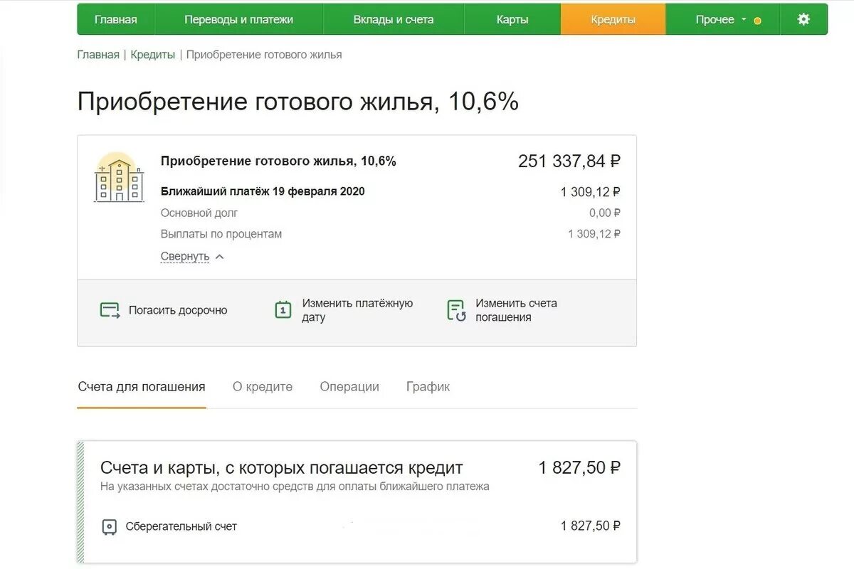 После погашения кредита в сбербанке