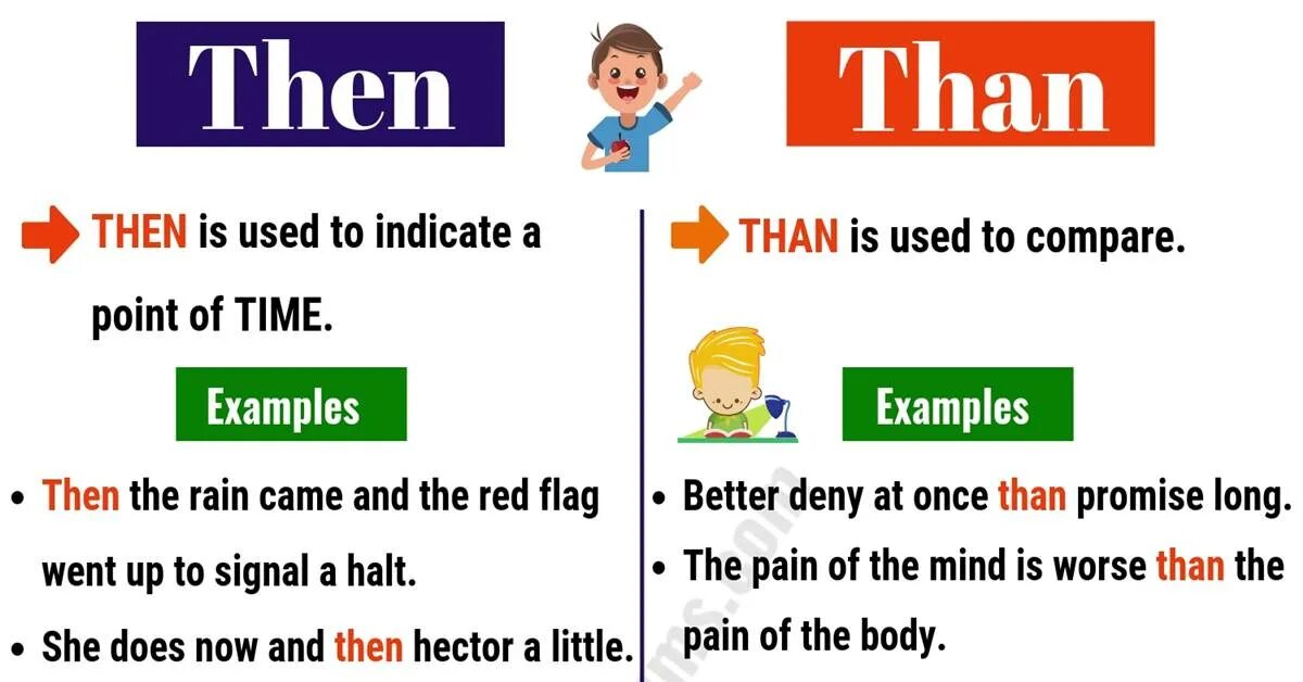 Then use. Then than. Then или than. Than then разница. Then than правило.
