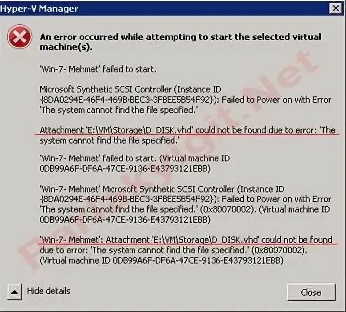 Error config 4. 5xx server error.