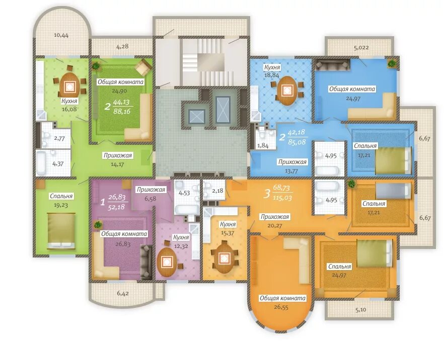 адмирал планировка квартир