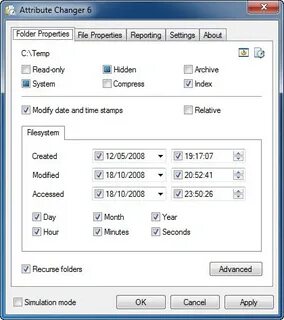 File attribute c