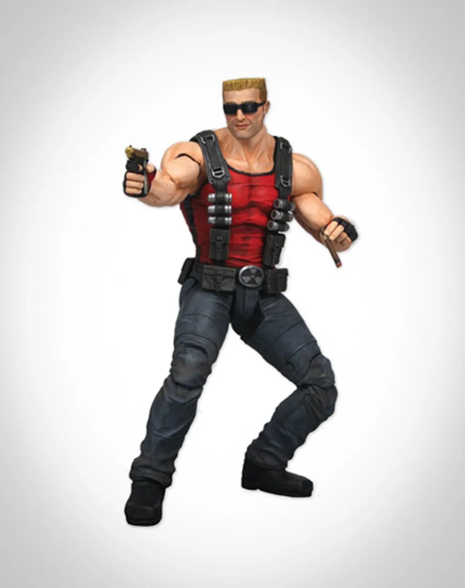 He is duke nukem. Дюк нюкем игрушка. duke nukem фигурка. дюк нюкем фигурка. дюк нюкем (персонаж).