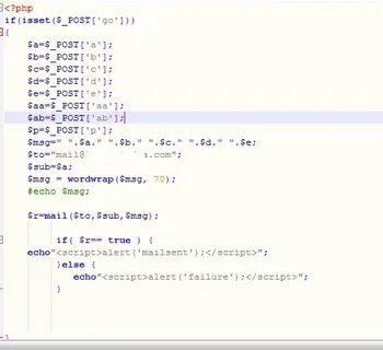 Php отправка почты