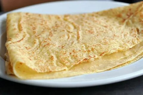Soft and delicate pancakes with mayonnaise. 