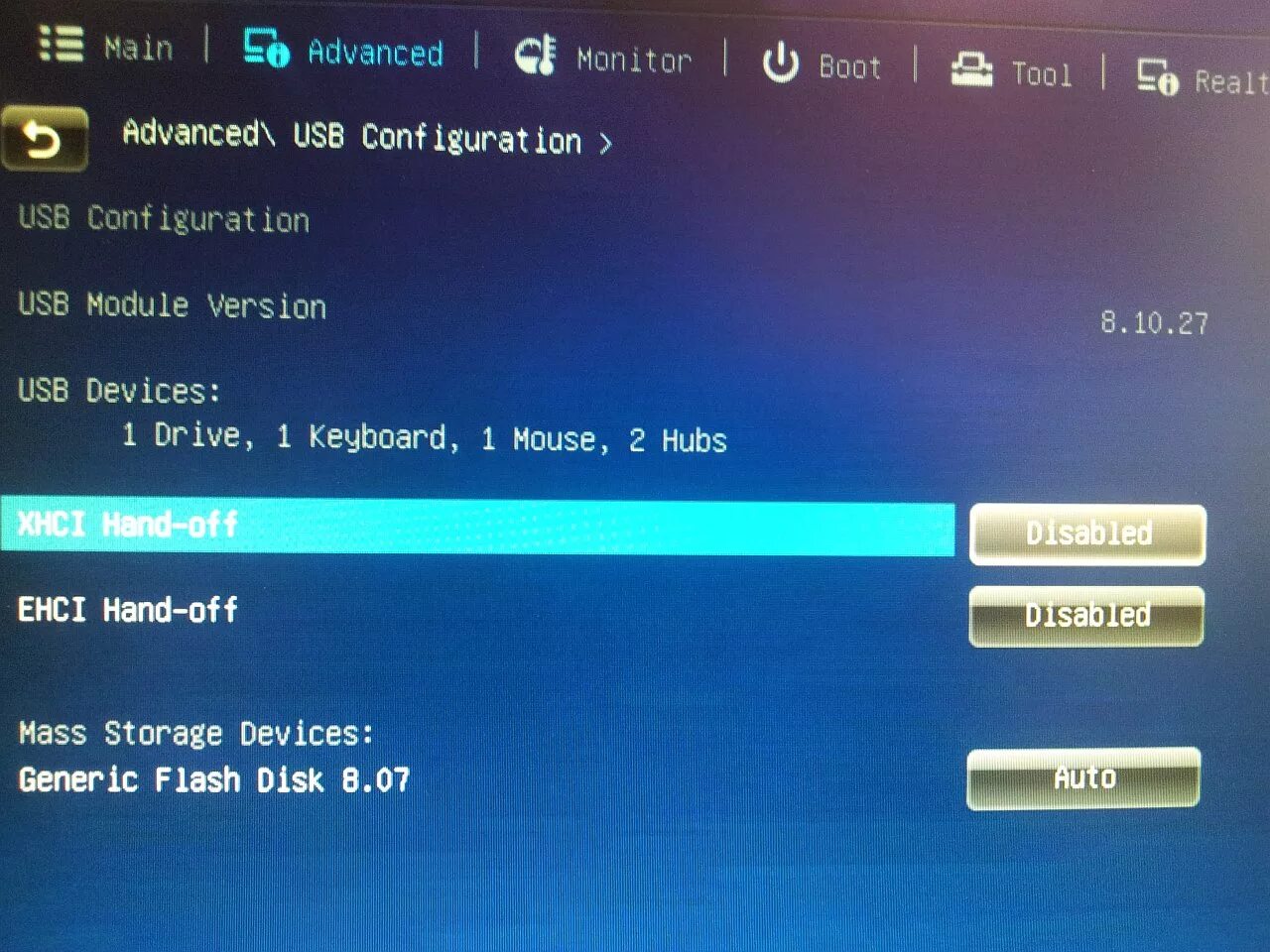 Usb configuration. Intel xhci в биос. xhci hand-off что это. ehci hand-off что это в биосе asus. advanced usb monitor.