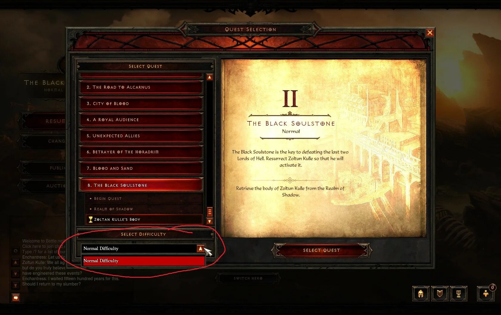 Normal difficulty