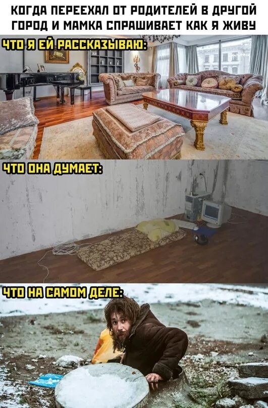 Когда переехал не помню. Когда переехал от родителей. когда переехал от родителей мем. мемы про переезд от родителей.