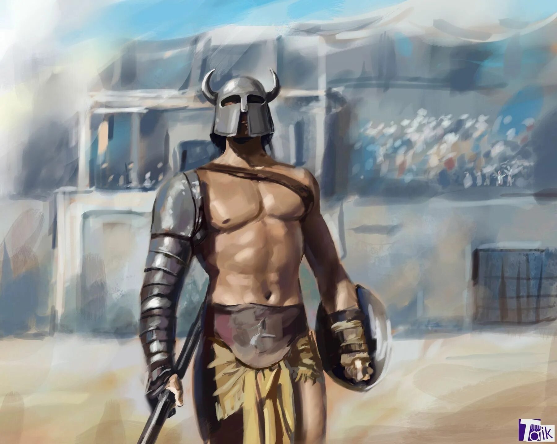 Римский воин Гладиатор.