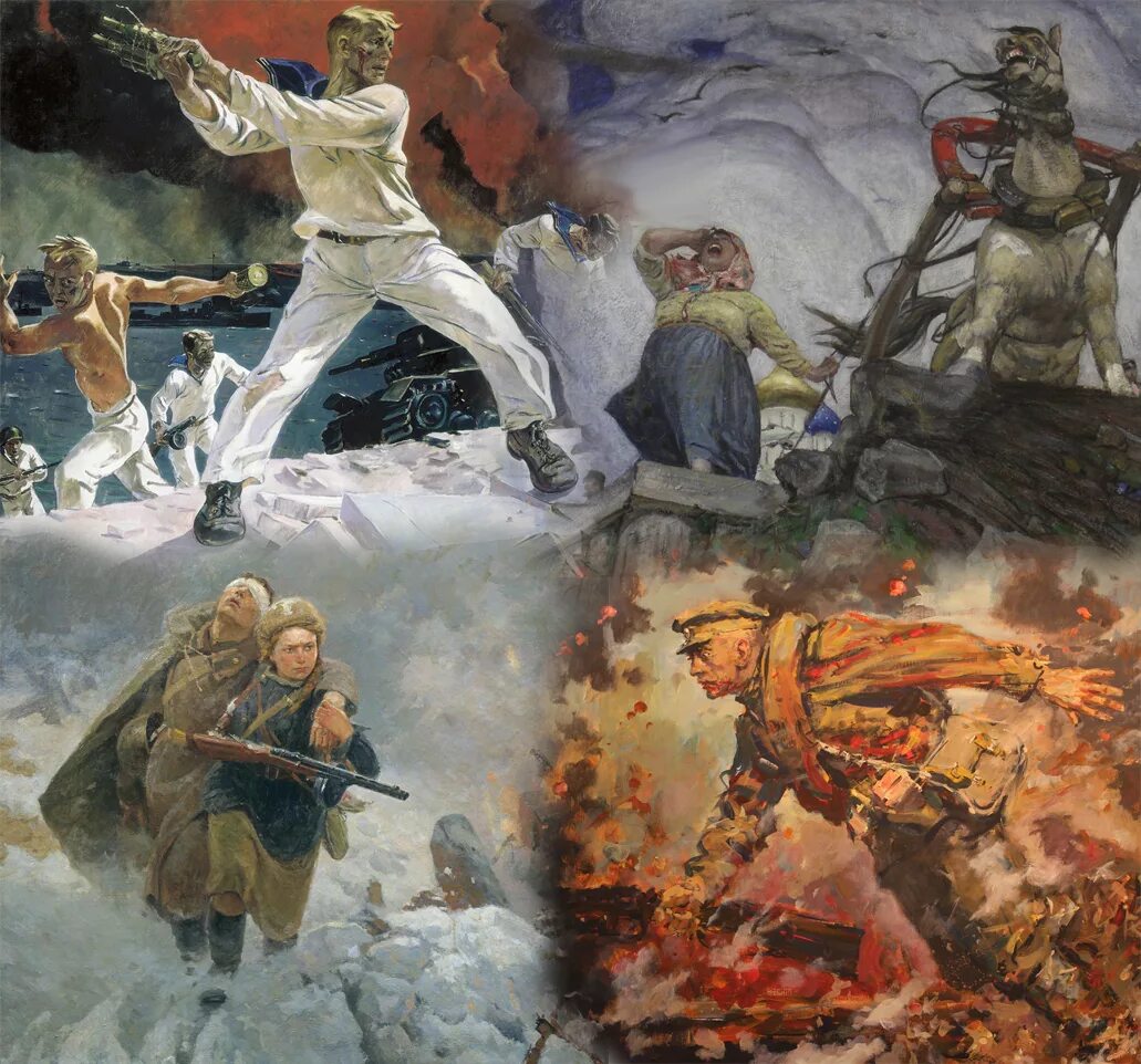 Военные картины великой отечественной войны. Художники о войне.