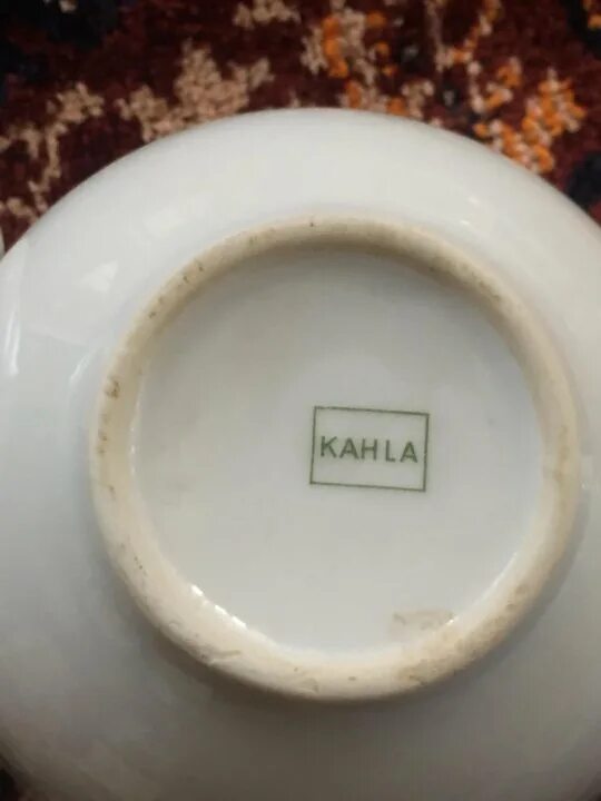 Сервиз чайный Старая Кахла. Соусник Кахла. Клеймо Kahla по годам. Бульонница фарфор с ручкой фирма Кахла.