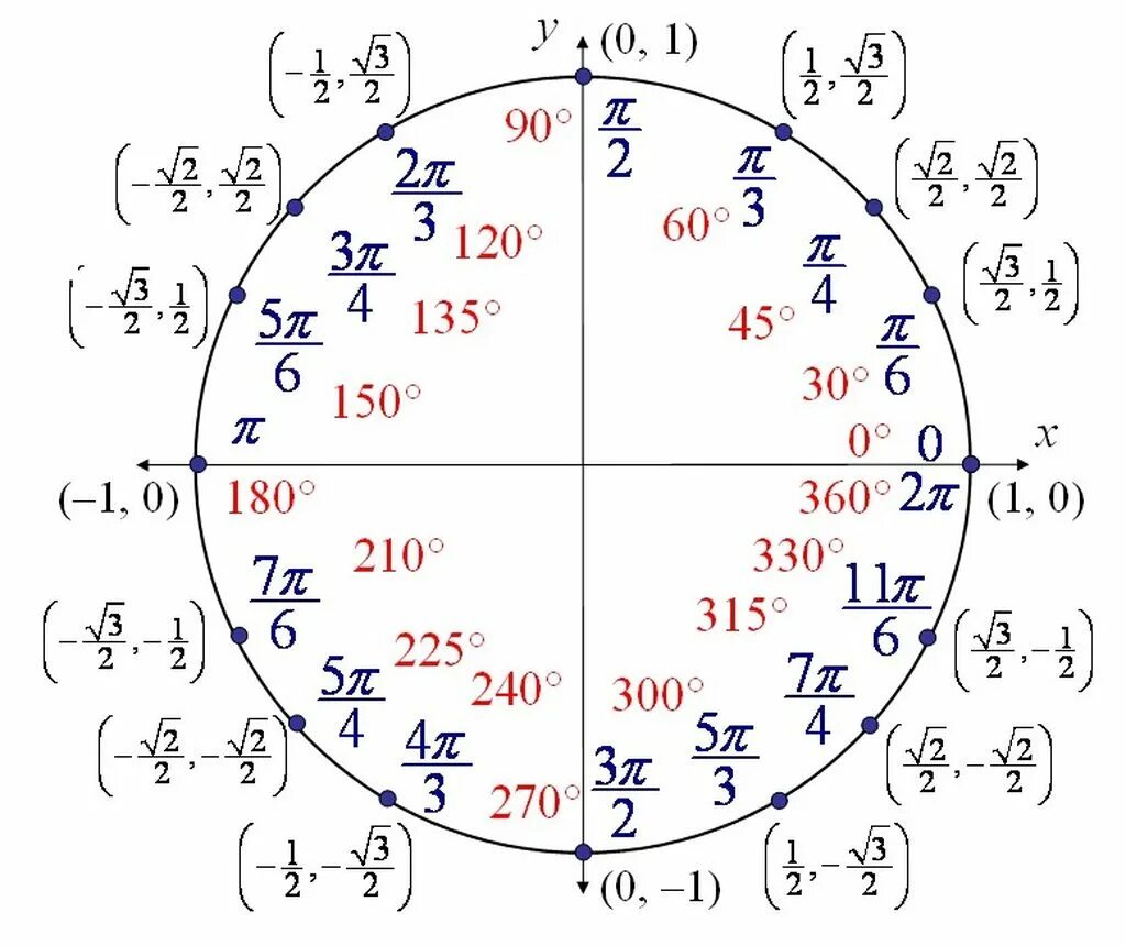 П 5 в градусах. Тригонометрическая окружность -2pi. 2п на тригонометрической окружности. Окружность с градусами синус косинус. Тригонометрический круг со всеми значениями синусов.