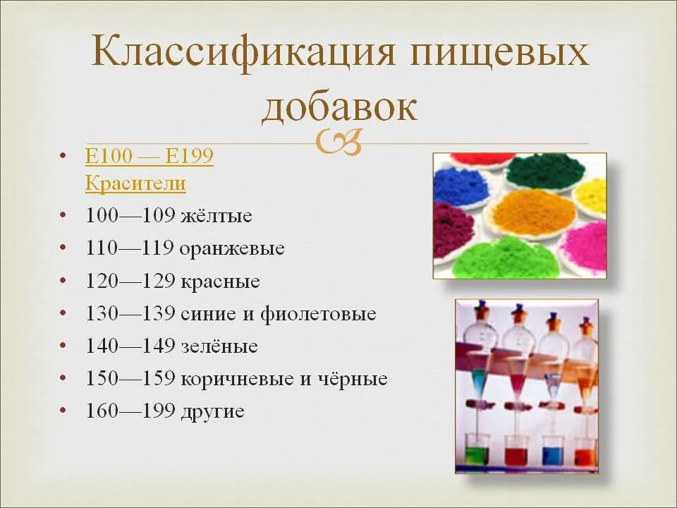 Добавок входящих в его. Красители е100-е199. Красители (е102, е128, е131). Пищевые добавки красители. Пищевые добавки классификация.