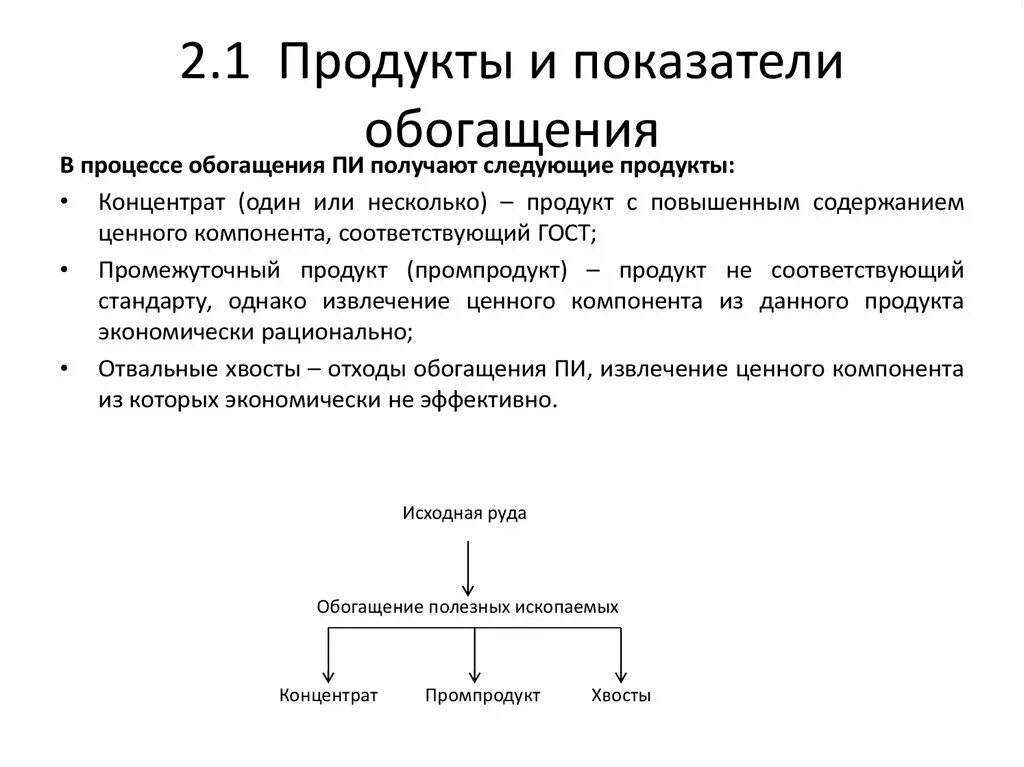 Отходы обогащения полезных ископаемых. Отходы обогащения полезных ископаемых