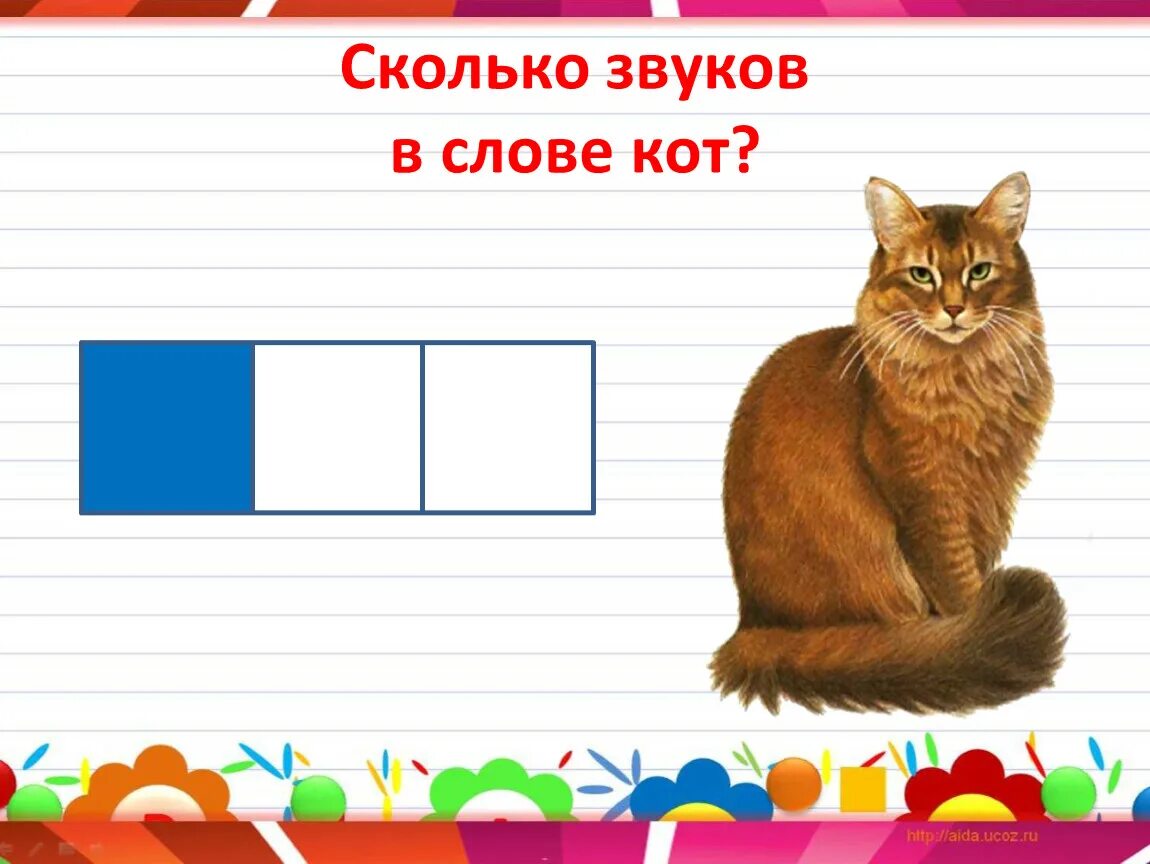 Веселый сколько звуков. Анализ слова кот. Звуковой анализ слова кот. Сколько звуков. Звуко-буквенный разбор слова кот.