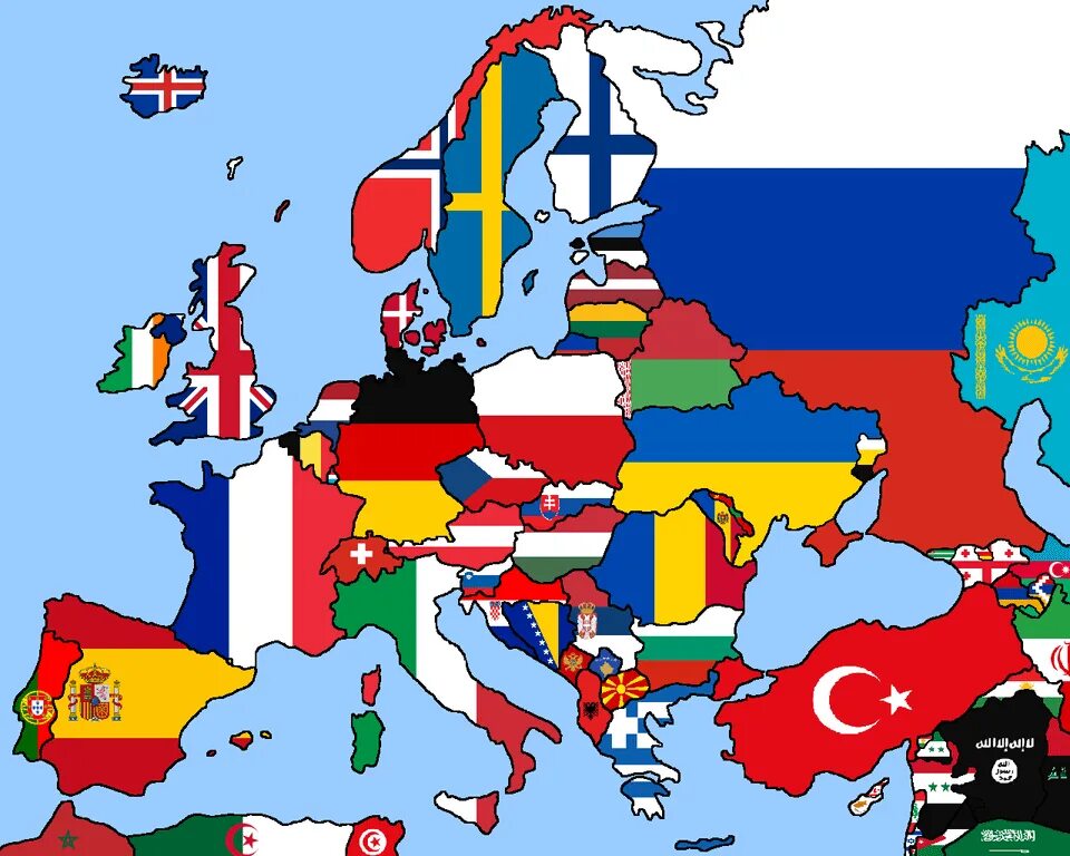 Страны и т и 18. Карта Европы с флагами. Флаги Европы. Политическая карта Европы с флагами. Карта Европы во флягах.