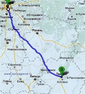 Карта тамбова проложить маршрут