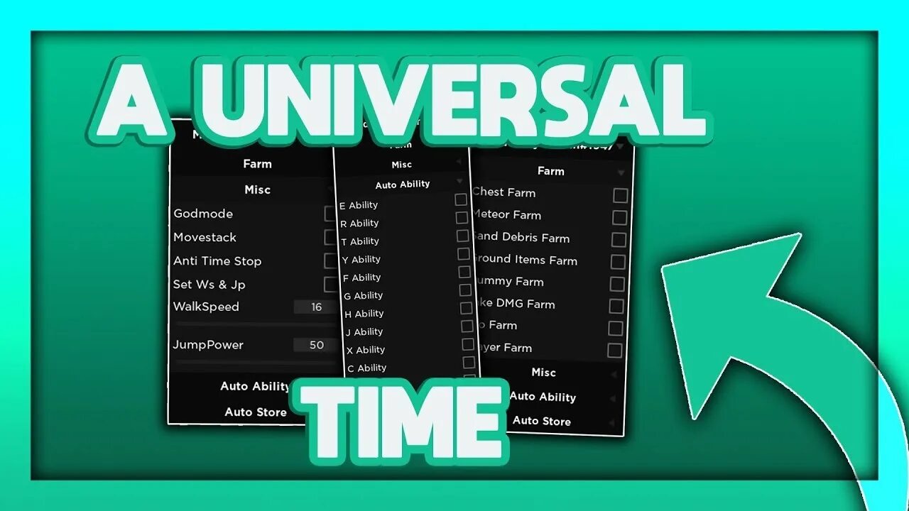 A Universal time script. A Universal time коды 2.3. Флаг a Universal time. Инвентарь а Юниверсал тайм.