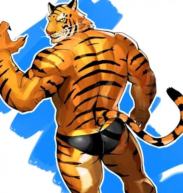 Тигр качок. Накаченный тигр. Фурри тигр. Тигр мускулы. Мускулистый тигр.