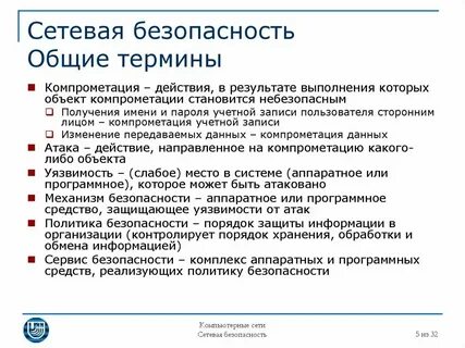 Сетевые понятия и определения