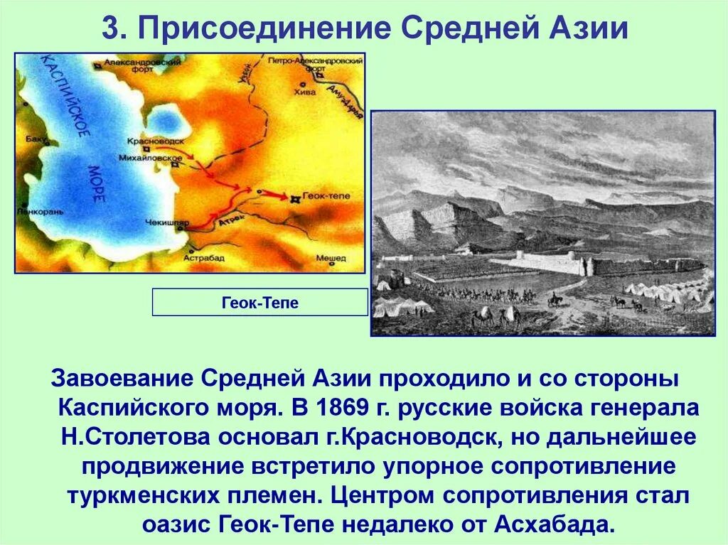 Каково присоединение средней азии к россии. Присоединение средней Азии. Завоевание средней Азии проходило и со стороны Каспийского моря.. Присоединение средней Азии при Александре 3. Завоевание средней Азии.