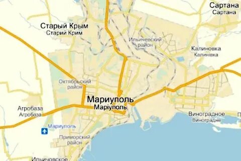 Карта мариуполя с улицами