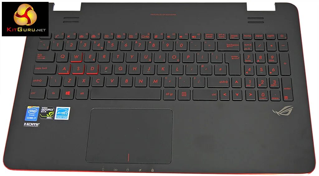 Asus tuf gaming тачпад. ASUS ROG g551j. ASUS g751j клавиатура. Русская клавиатура для ASUS ROG g16. Ноутбук асус 2012 клавиатура.