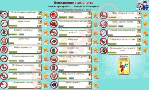 Еженедельные задания