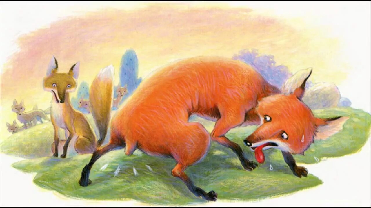 Басня Эзопа бесхвостая лисица. Fox story. Fox without a Tail. Фотообои a 093 Fox story. Fox история