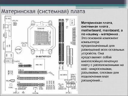 Схема материнской