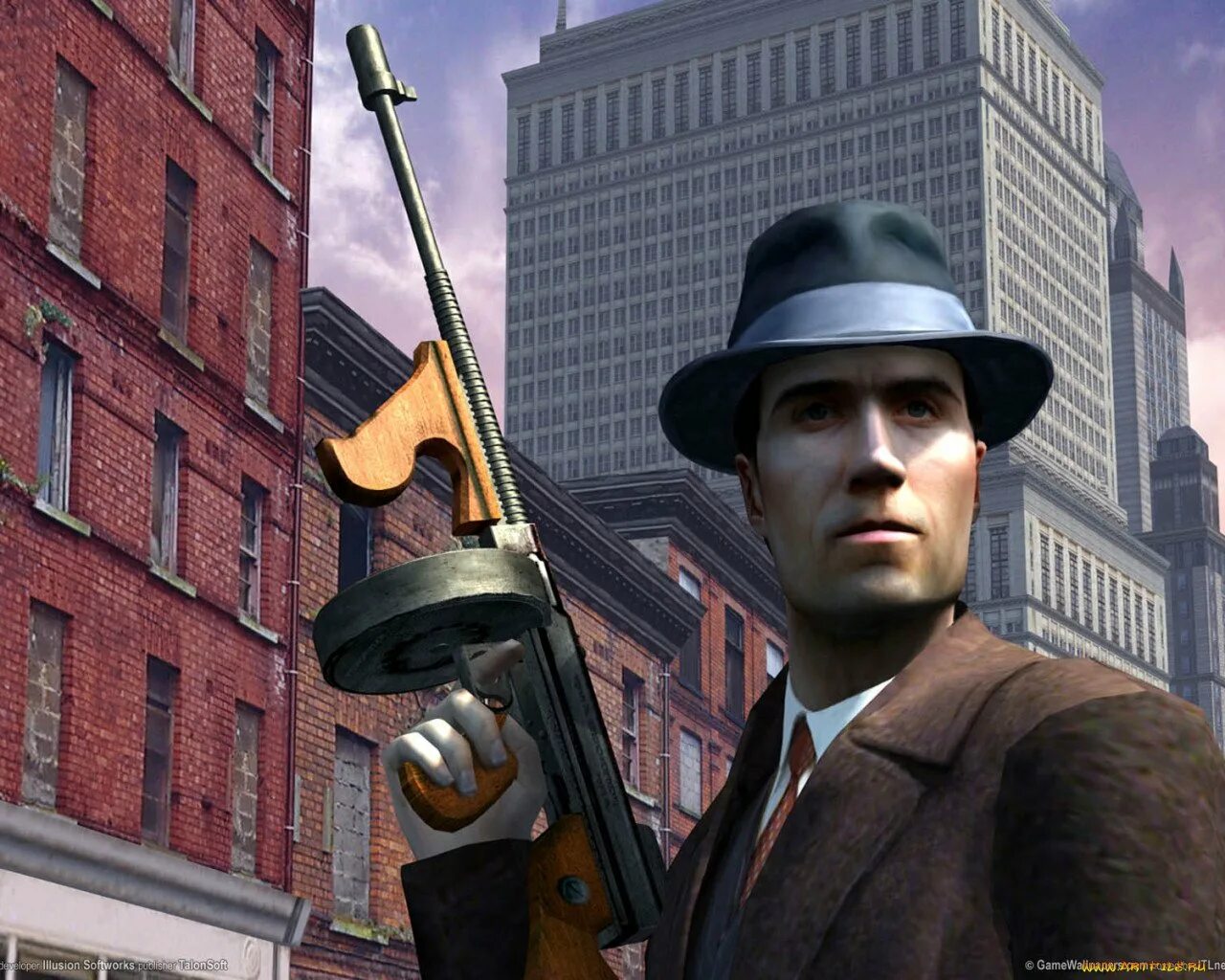 Мафия the city of lost heaven. Томми Анджело с Томпсоном. Mafia 2 Томми Анджело. Мафия 1 Томми Анджело арт.