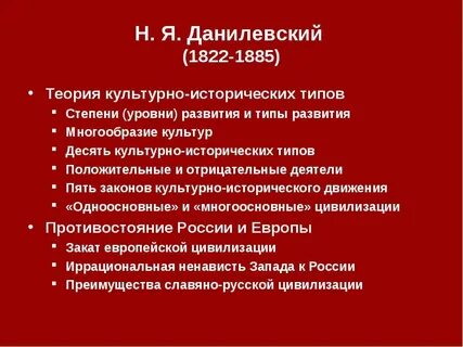Данилевский методология