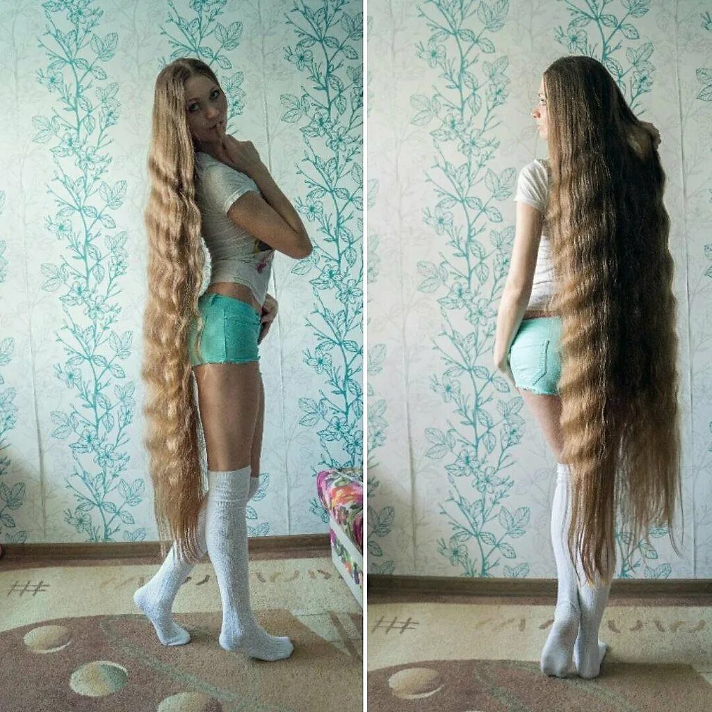 She has long hair