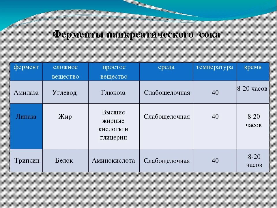 Ферменты работающие в слабощелочной среде. Ферменты панкреатического сока. ферменты таблица. ферменты биология 8 класс. ферменты пищеварительной системы таблица.