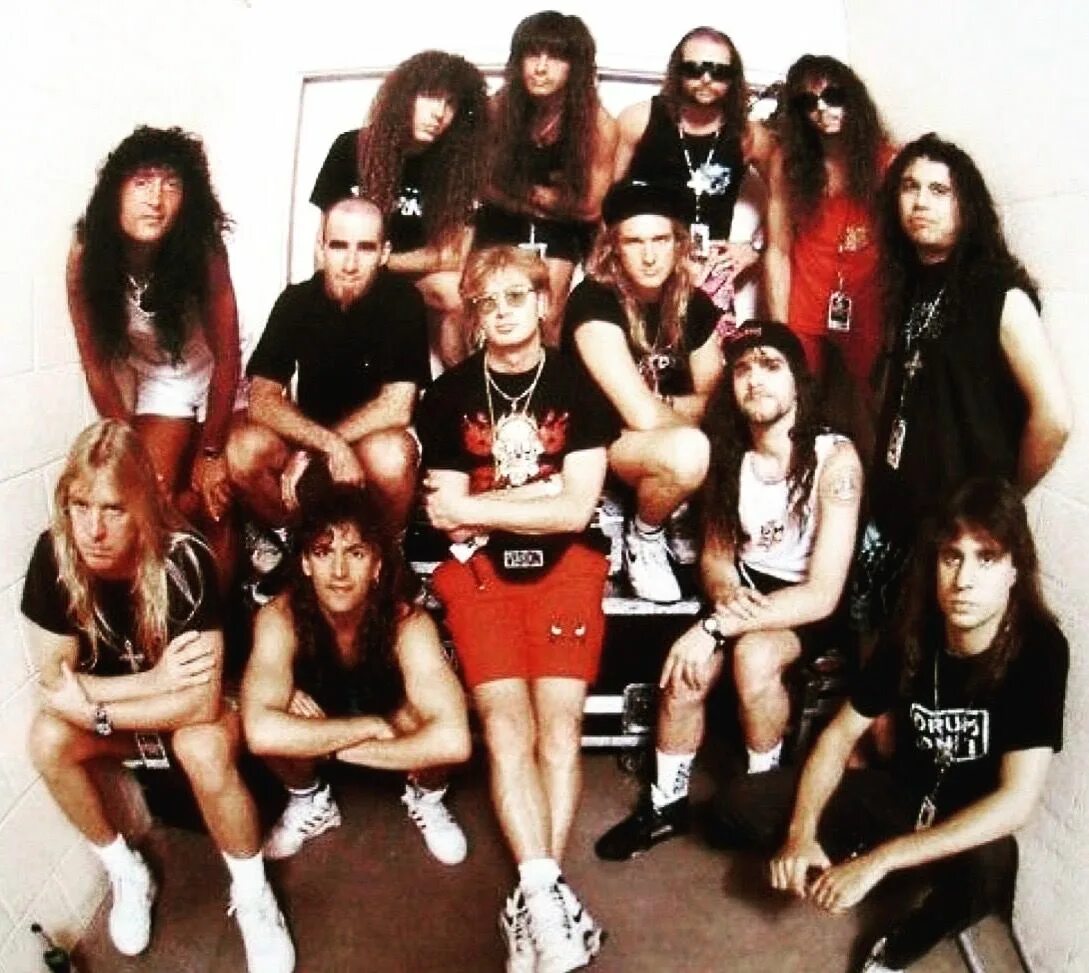 Трэш 4. Рок группа Anthrax. Металл группа Anthrax. Anthrax 1990. Metallica Anthrax.