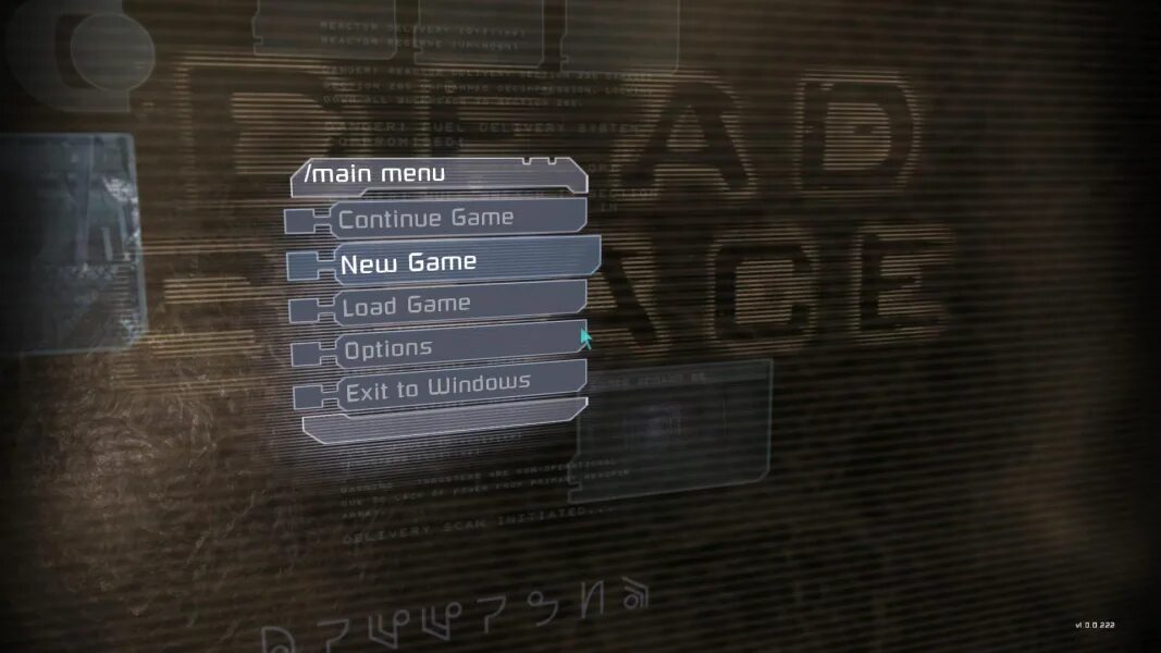 Main menu само. Меню паузы в играх. Пауза в игре. Dead Space main menu UI. Dead Space main menu options.