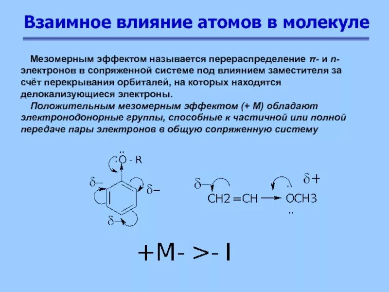 Взаимное влияние атомов в молекуле фенола. Мезомерный эффект альдегидной группы. индуктивный и мезомерный эффекты бензола. реакции взаимного влияния атомов в органической молекуле.. мезомерный эффект в фталевой кислоты.