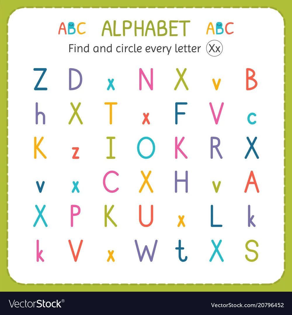 Find and circle. Find letter x. find and circle letter x. найди и обведи английскую букву x. abc алфавит.