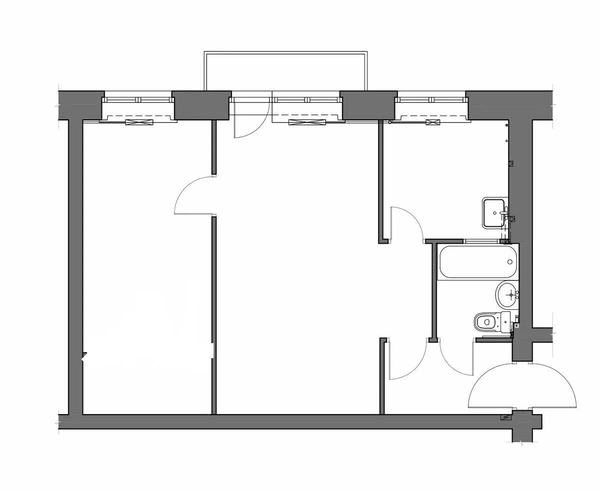 Two Floor Plans for a Small Apartment