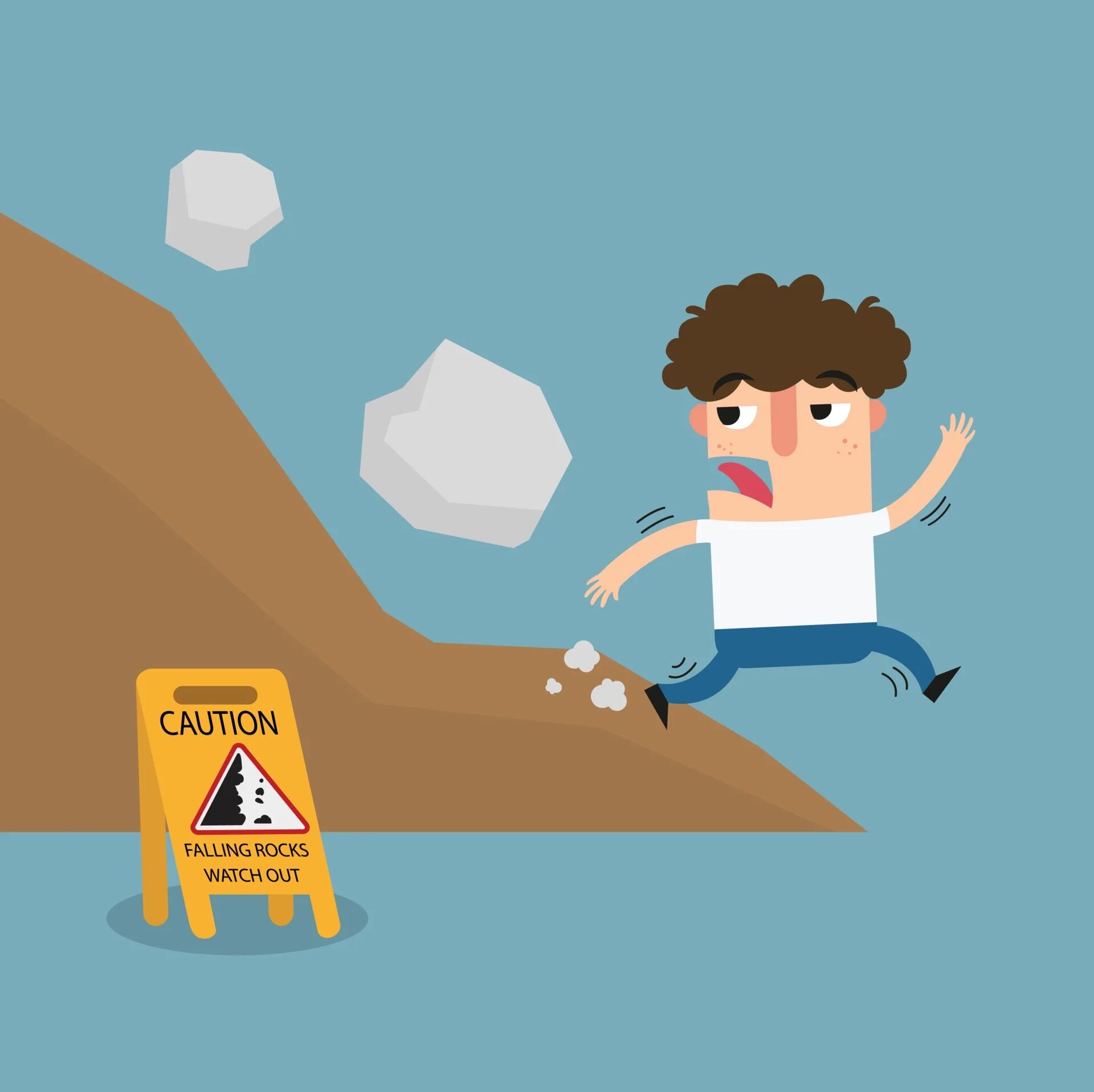 Falling rocks