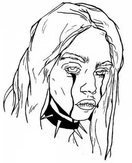 Billie eilish coloring page