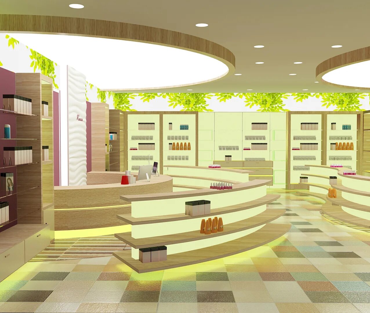 Помещение магазина. Расстановка торгового оборудования. Стойка островная с экономпанелью. Оборудование торговых залов магазина. Оборудование торговых залов магазина.