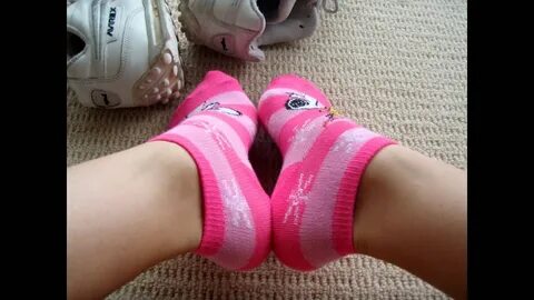 Pink snap on socks
