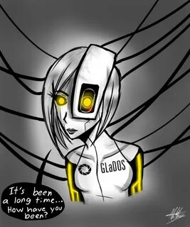 GLaDOS from portal - human form The Six-Eyed Demon - Illustrations ART.