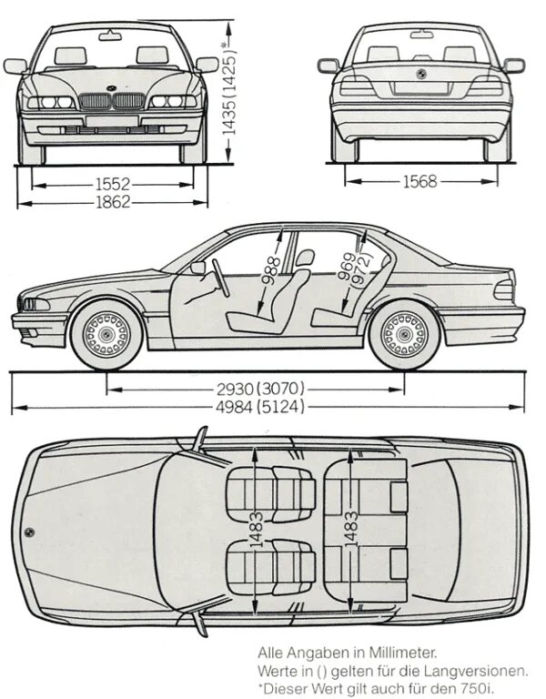 Размеры бмв е36. БМВ е38 габариты. BMW e38 габариты. БМВ е38 длина кузова. БМВ е38 Размеры кузова.