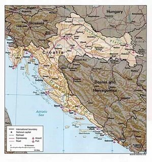Хорватия на политической карте